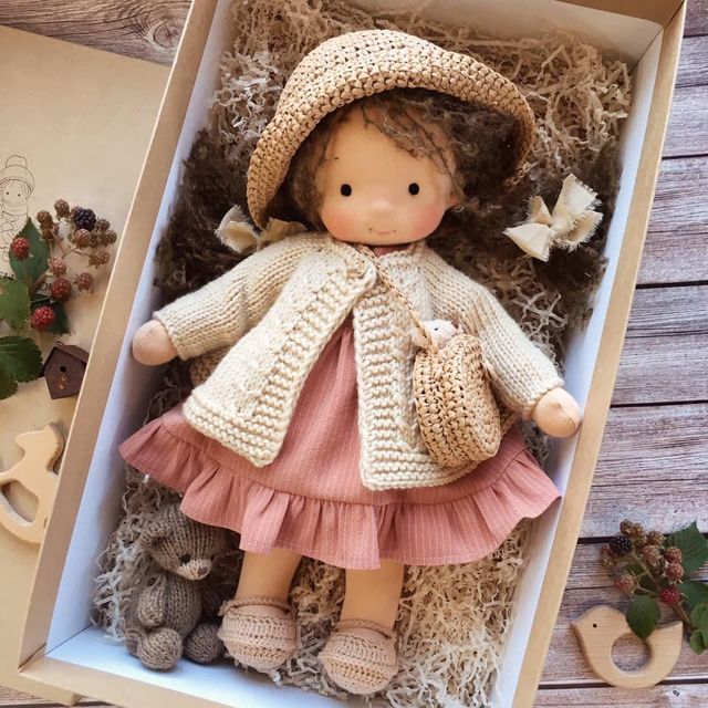 Plush Doll Handmade Soft Eco-Friendly