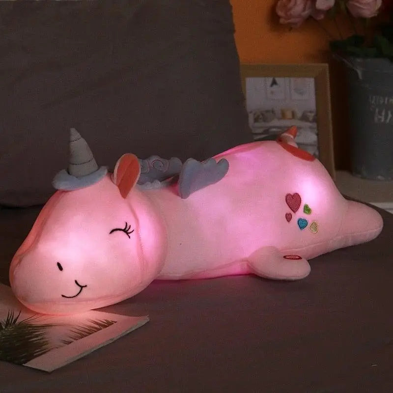 Plush Toy Unicorn LED Night Light Battery Powered