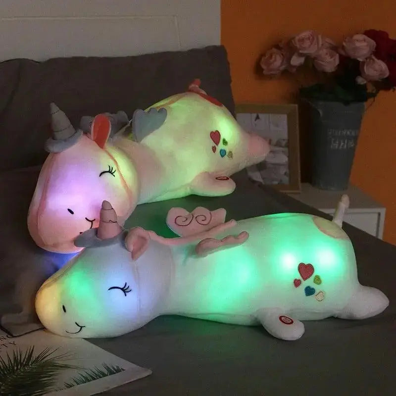 Plush Toy Unicorn LED Night Light Battery Powered