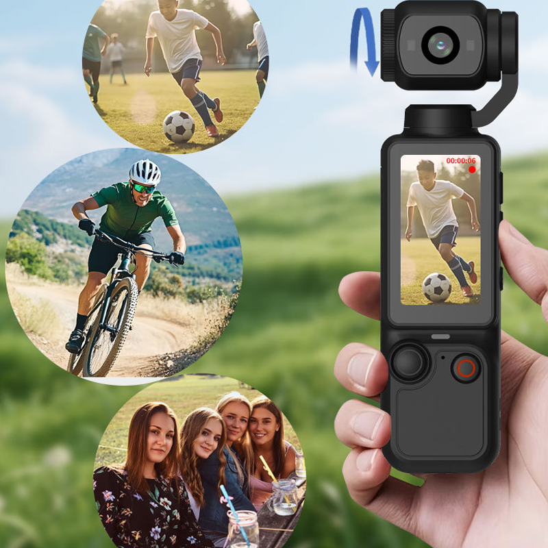Pocket Camera Stabilized 1080P Foldable Touchscreen