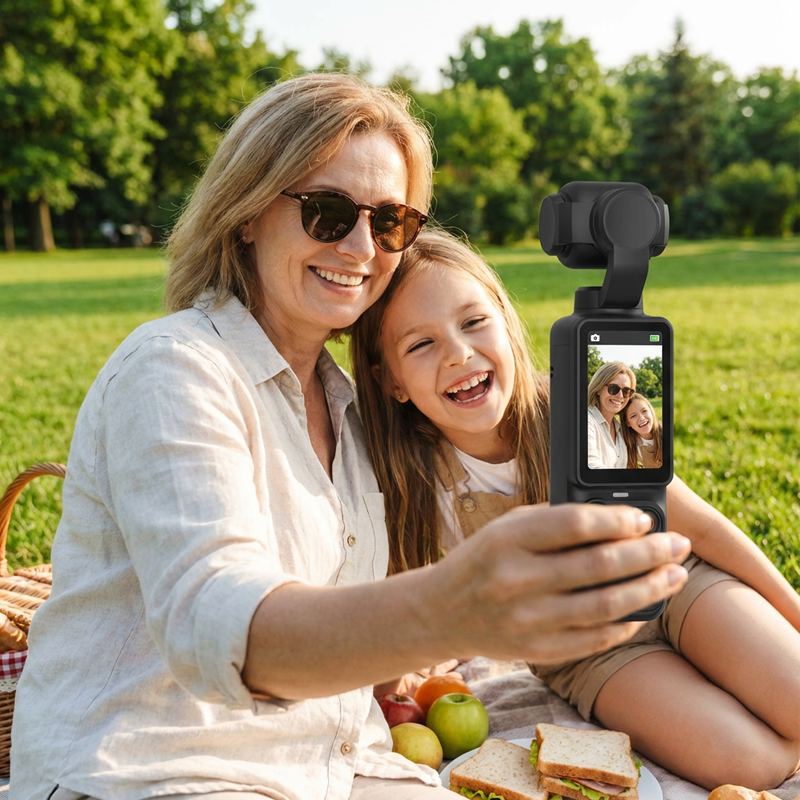 Pocket Camera Stabilized 1080P Foldable Touchscreen