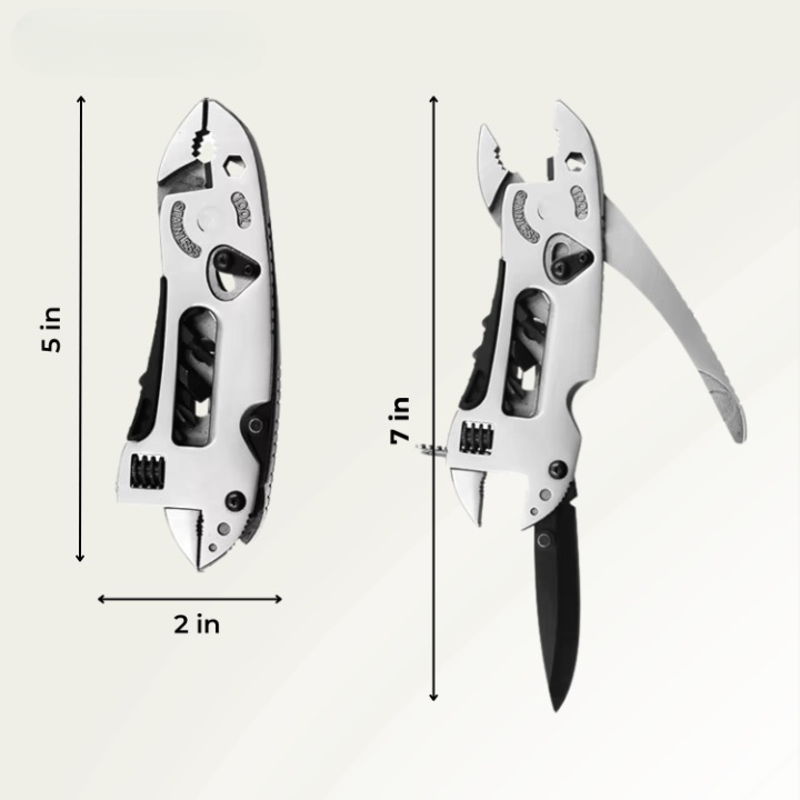 Pocket Multitool 9-In-1 Stainless Steel