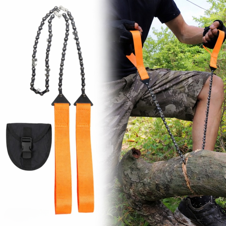 Pocket Saw Foldable 65Mn Steel & Fire Starter