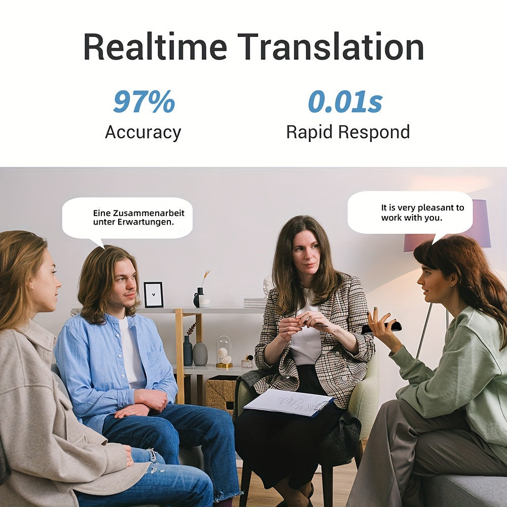 Pocket Translator Two-Way 137 Languages Wi-Fi & USB Rechargeable