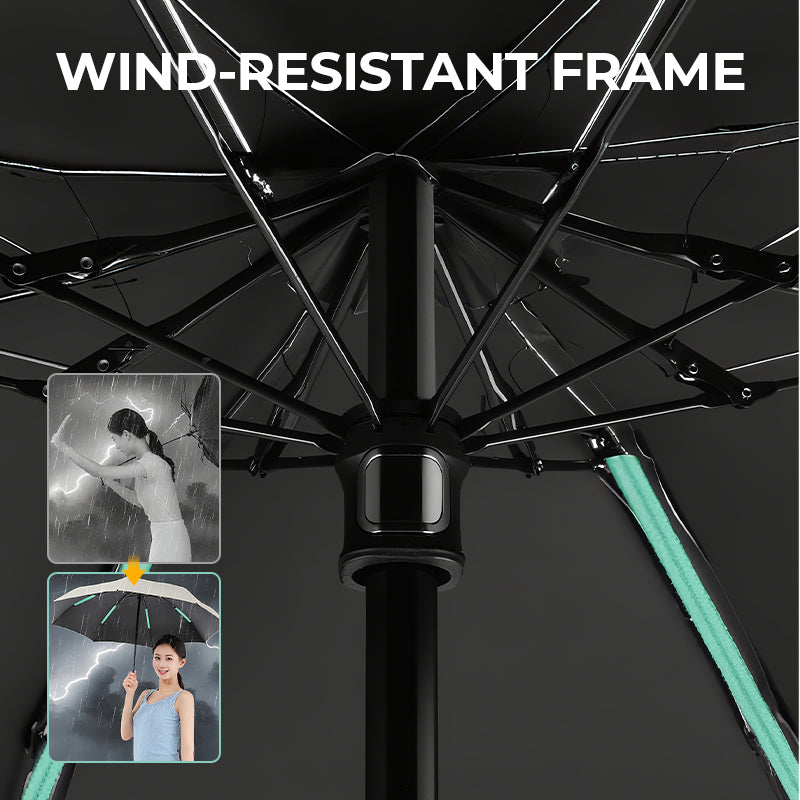 Pocket Umbrella Compact UPF50+ Wind-Resistant Reinforced Canopy