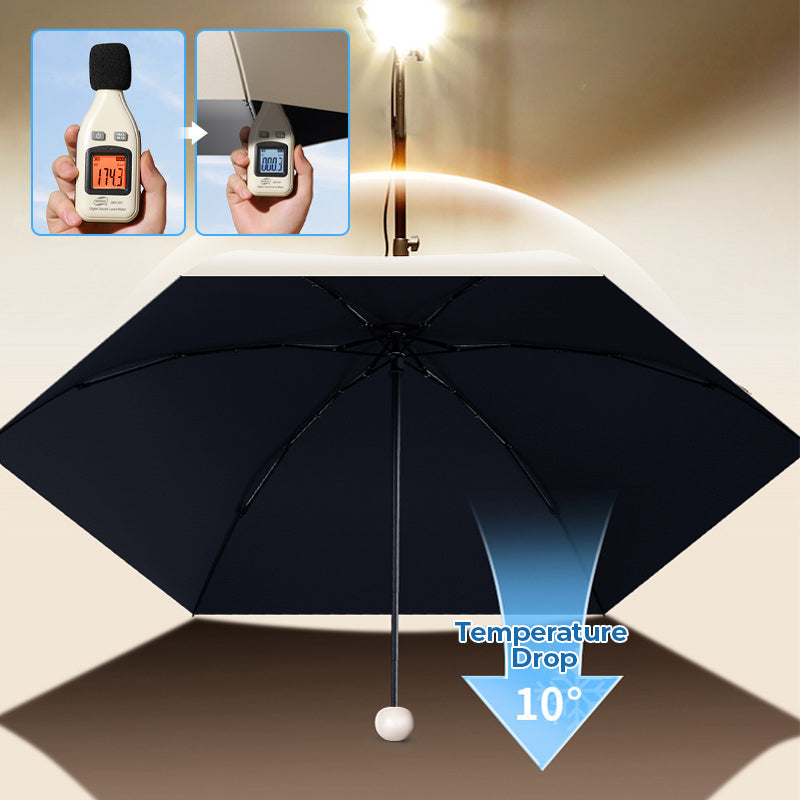 Pocket Umbrella UPF50 Reinforced Vinyl-Coated Canopy & Wind-Resistant Frame