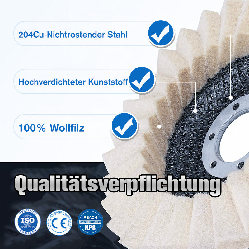 Polishing Pad Wool Felt Angle Grinder Mirror Finish