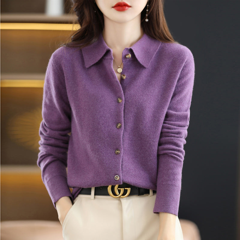 Polo Shirt Knitted Polo Collar Relaxed Fit
