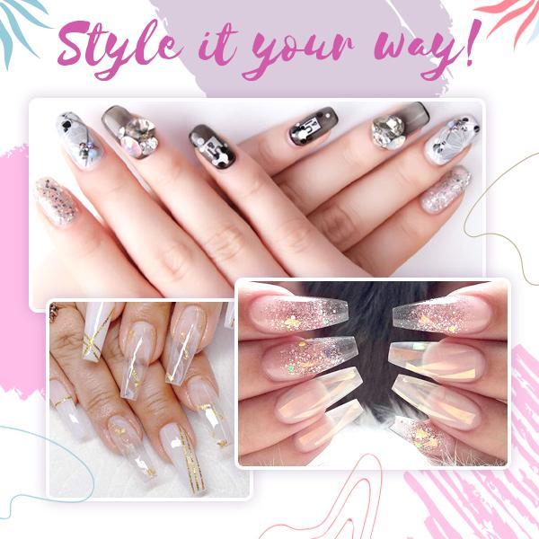 Poly Gel Nail Kit Lightweight Flexible Formula