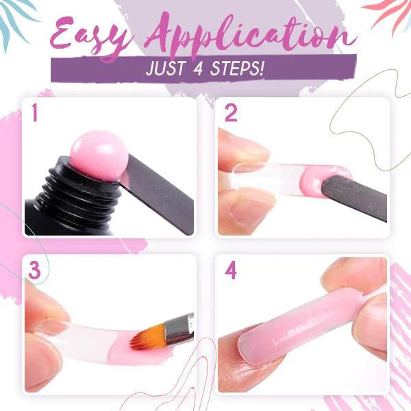 Poly Gel Nail Kit Lightweight Flexible Formula