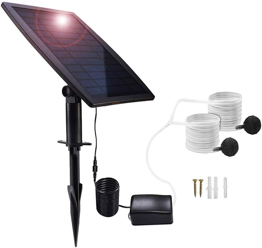 Pond Aerator Solar-Powered Adjustable Flow Quiet