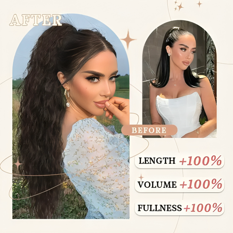Ponytail Extension Clip-In Instant Volume All-Day Hold