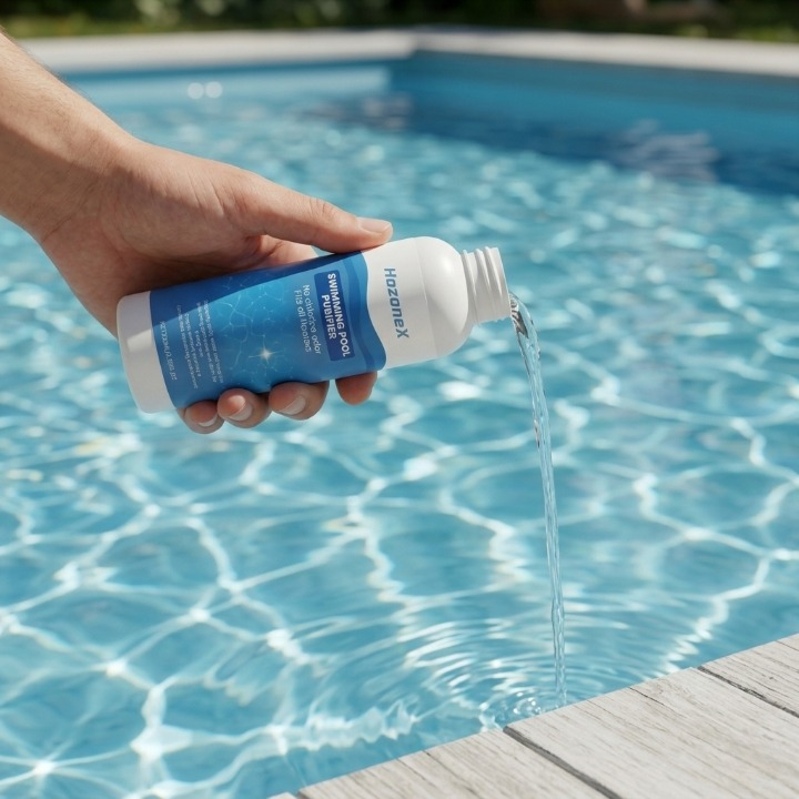 Pool Clarifier Crystal Clear Liquid Concentrate Improves Filter Efficiency