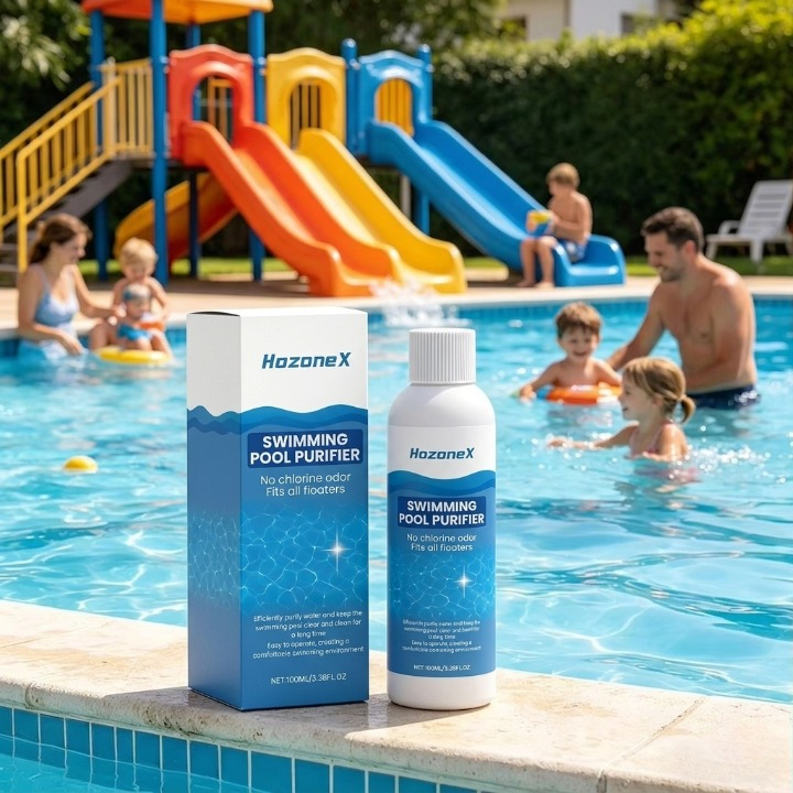 Pool Clarifier Crystal Clear Liquid Concentrate Improves Filter Efficiency