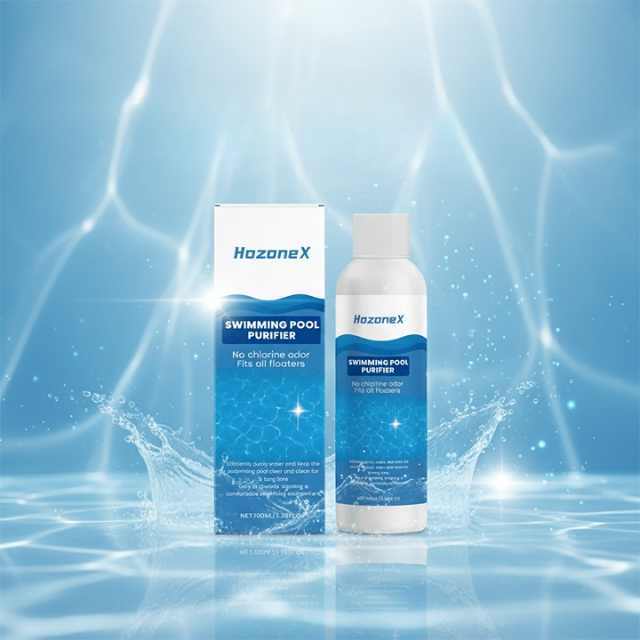 Pool Clarifier Crystal Clear Liquid Concentrate Improves Filter Efficiency