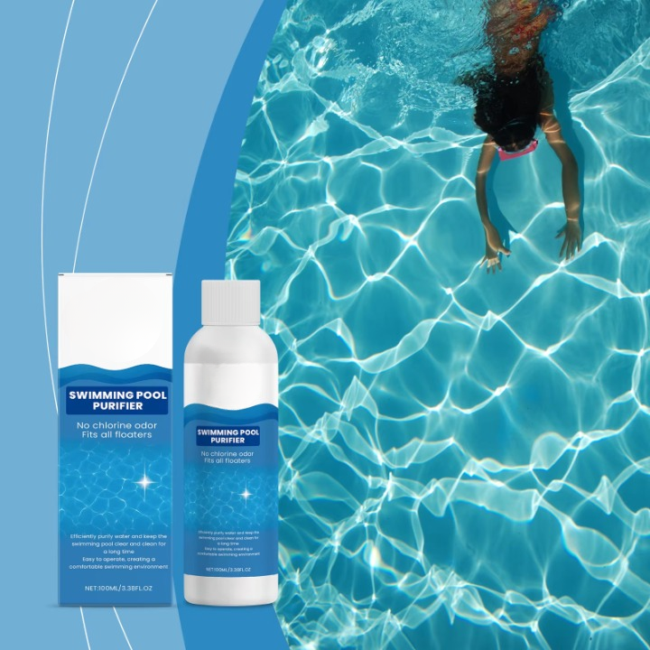 Pool Cleaning Liquid Chlorine-Free Skin-Friendly 100 ml
