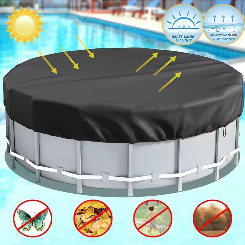Pool Cover Round Waterproof 210D Oxford Tension Cable Winch