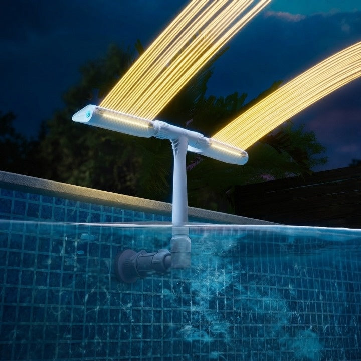 Pool Fountain Solar-Powered RGB LED Remote & App Control