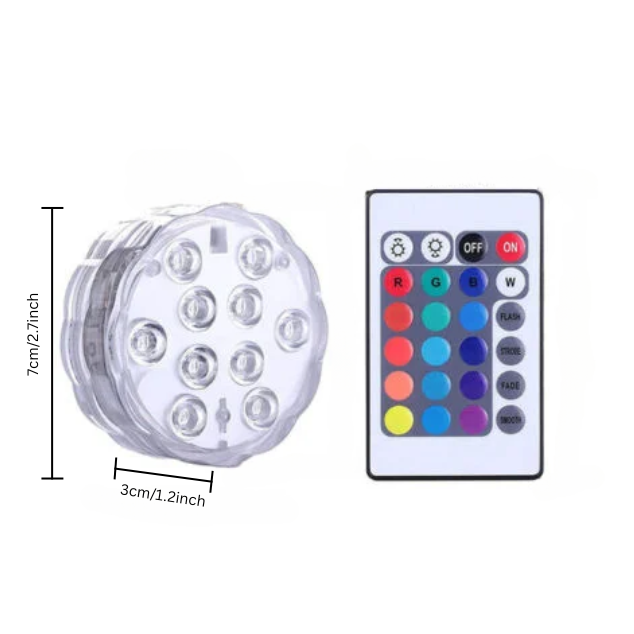 Pool Light 360° 13-LED Remote & Battery-Powered