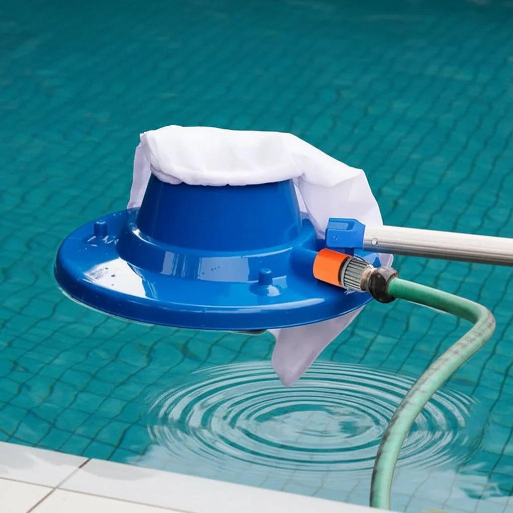 Pool Vacuum Water-Powered & Chemical-Free Reusable Mesh Bag