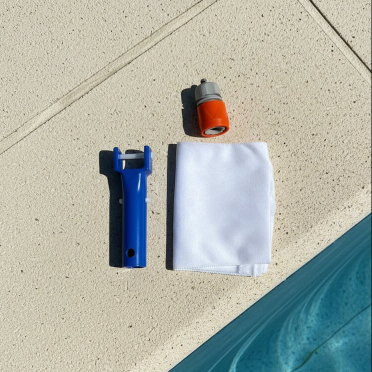 Pool Vacuum Water-Powered & Chemical-Free Reusable Mesh Bag