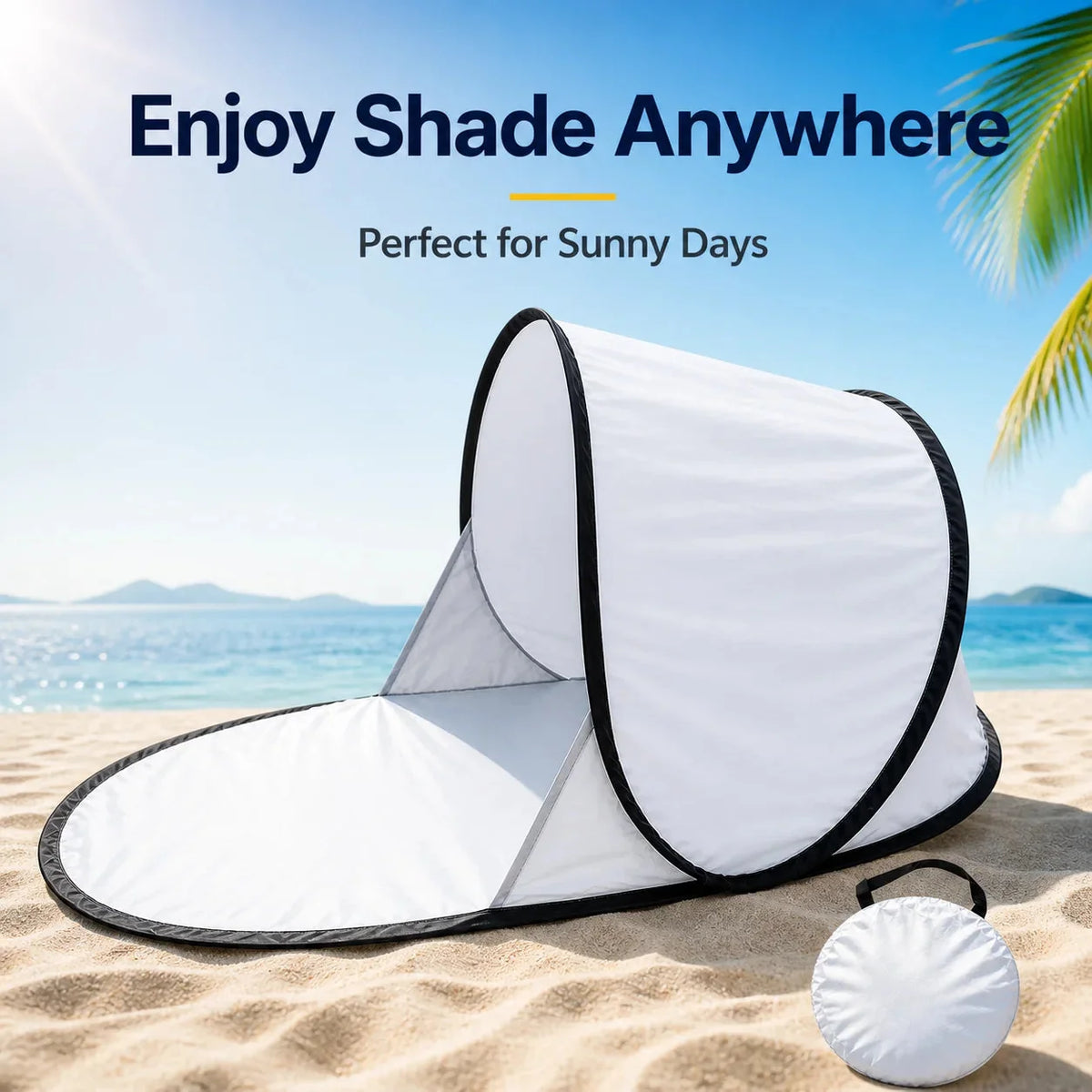 Pop-Up Beach Tent Automatic UV Protection & Ground Mat