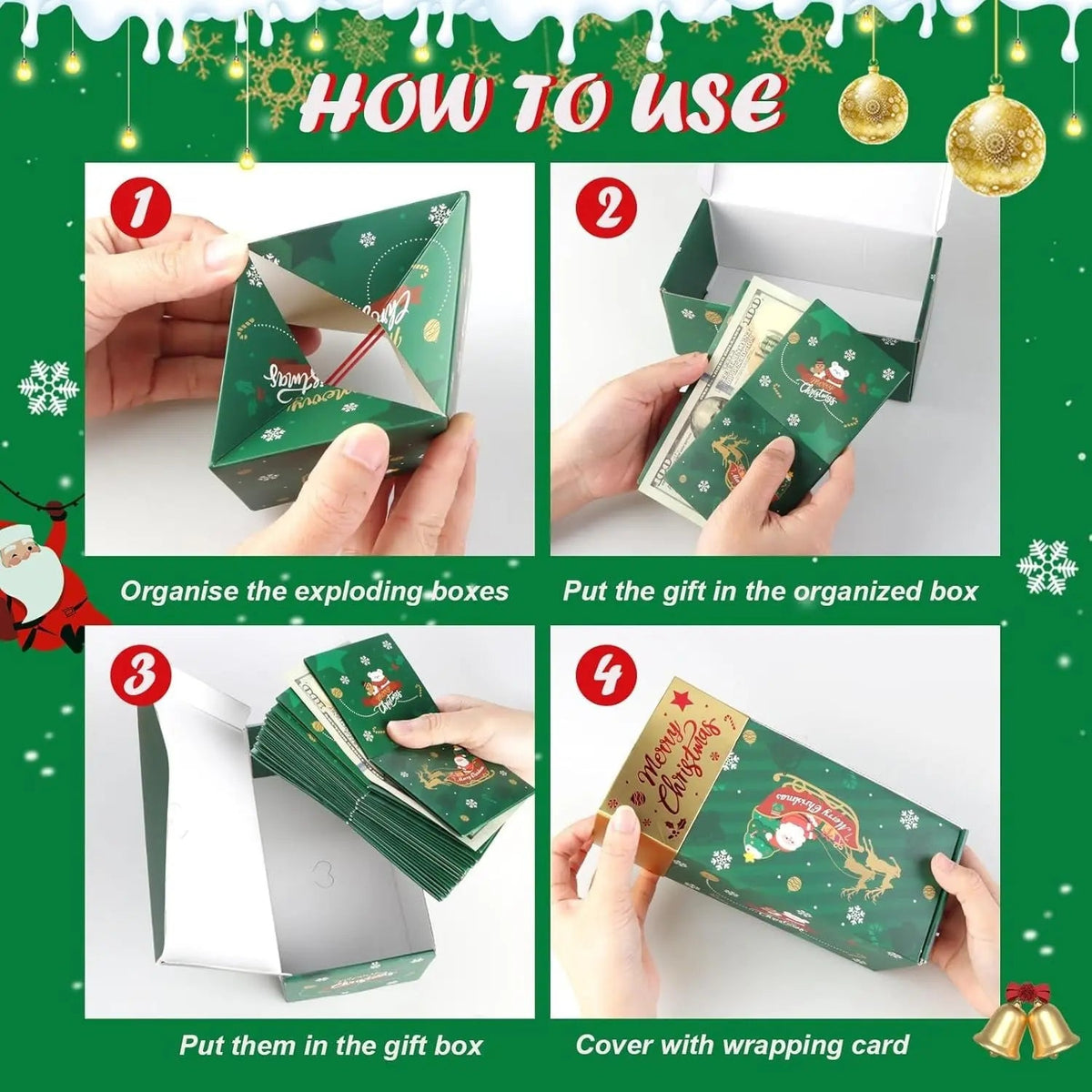 Pop-Up Gift Box Secret Compartment Surprise Cube