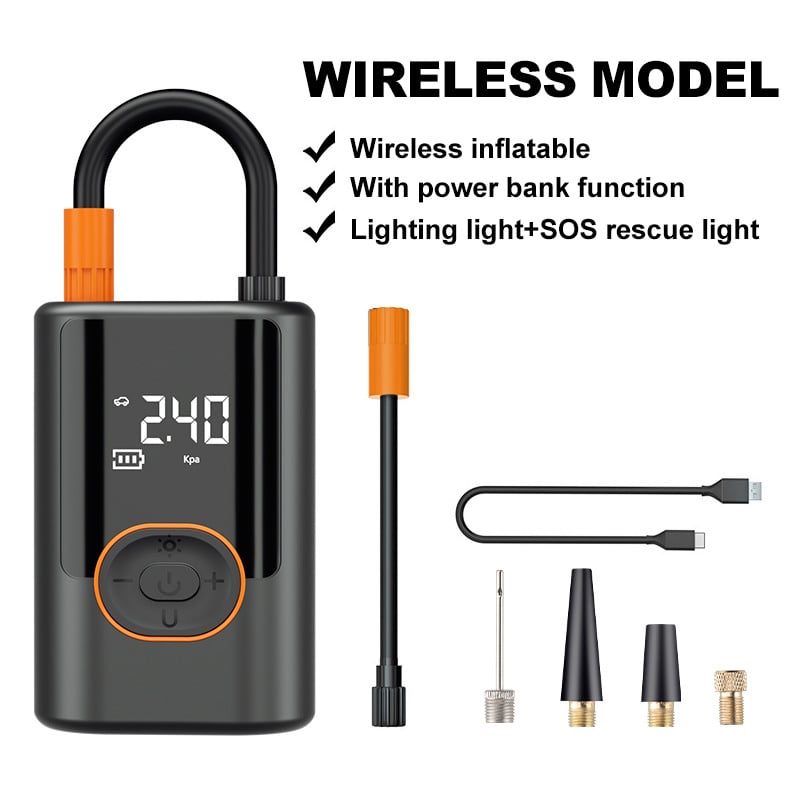 Portable Air Compressor Cordless Rechargeable Digital LCD