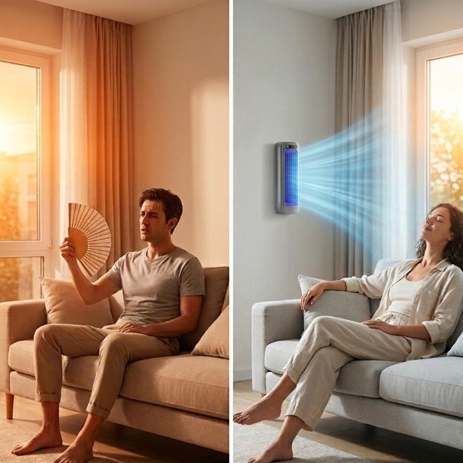 Portable Air Conditioner Wall-Mountable & Battery Option