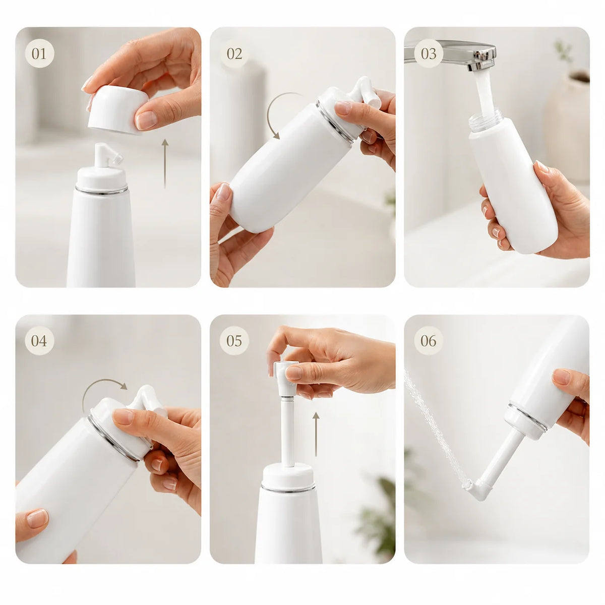 Portable Bidet Manual Spray Nozzle 400 Ml Travel