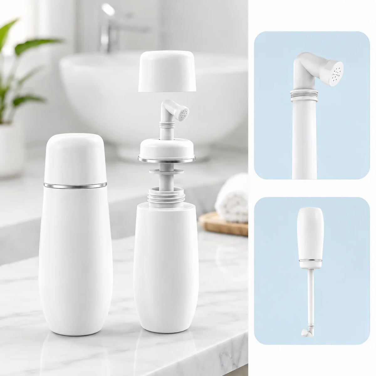 Portable Bidet Manual Spray Nozzle 400 Ml Travel
