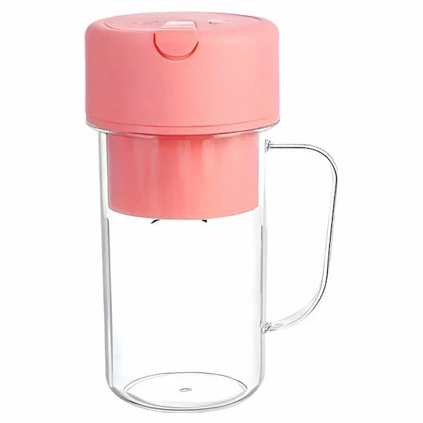 Portable Blender Battery-Powered Glass Bottle & Stainless Steel Blades