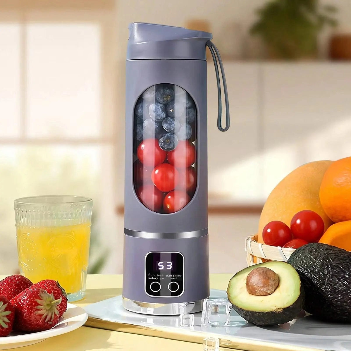 Portable Blender Rechargeable USB-C 450ml Stainless Steel Blades