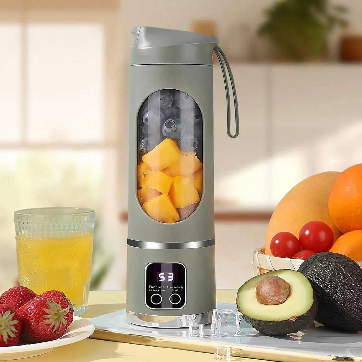 Portable Blender Rechargeable USB-C 450ml Stainless Steel Blades
