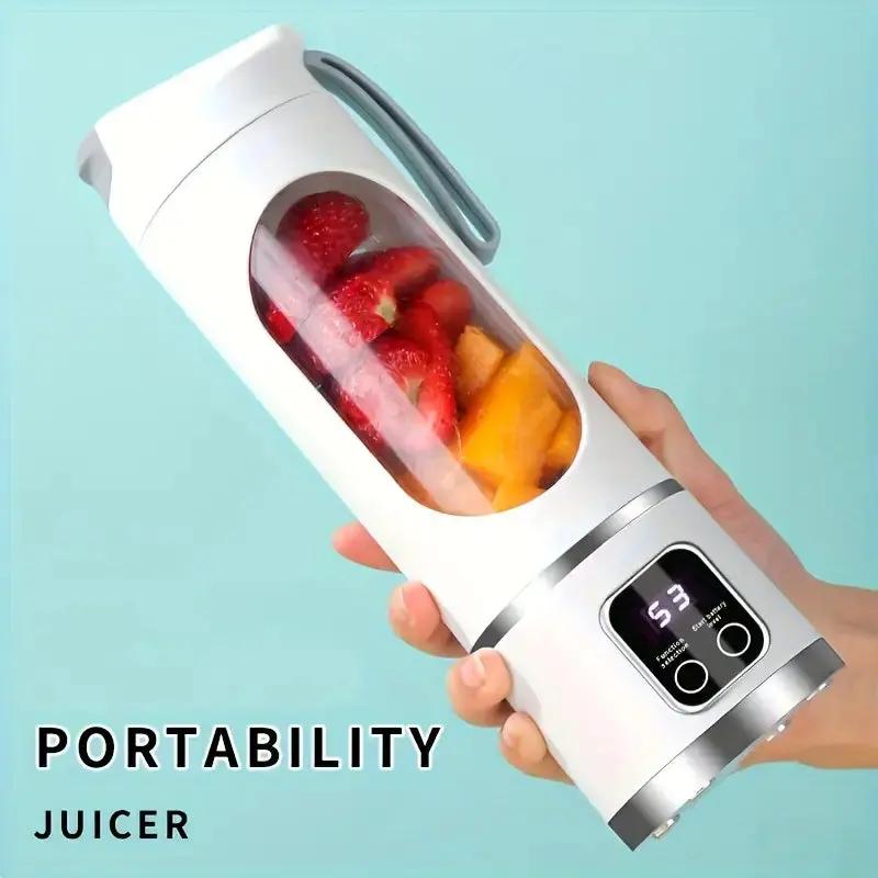 Portable Blender Rechargeable USB-C 450ml Stainless Steel Blades