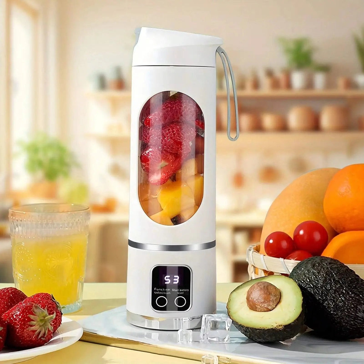 Portable Blender Rechargeable USB-C 450ml Stainless Steel Blades
