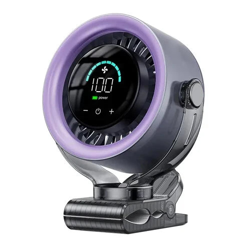 Portable Clip Fan 3-In-1 Rechargeable 12-Hour Runtime