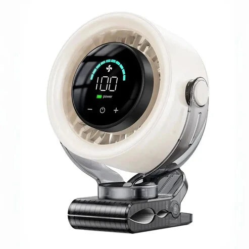 Portable Clip Fan 3-In-1 Rechargeable 12-Hour Runtime