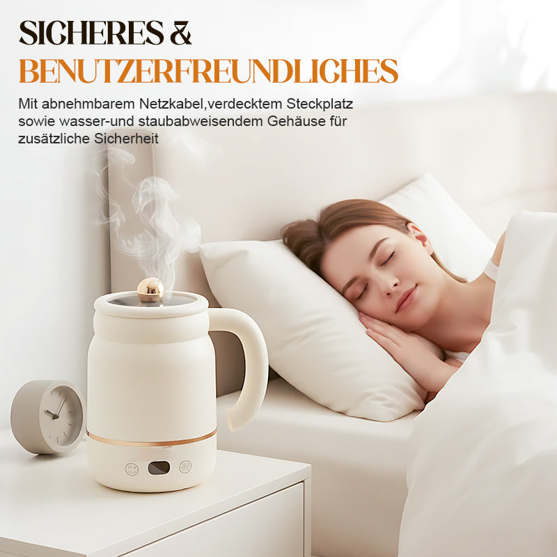 Portable Electric Mug Ceramic Nonstick Adjustable Temp Control