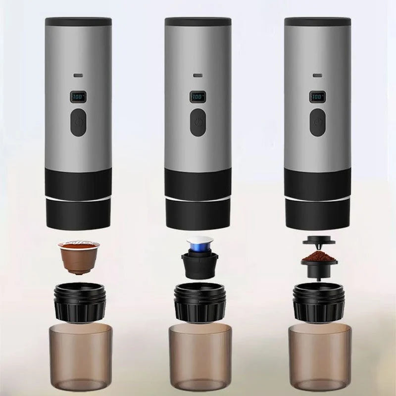 Portable Espresso Machine Battery Powered USB-C Charging LCD Display