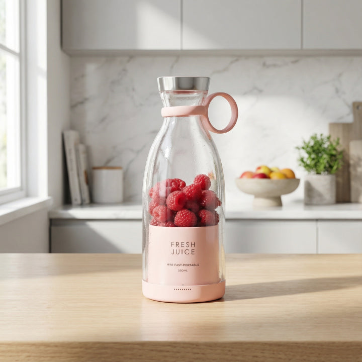 Portable Juice Blender Compact Glass Bottle USB Rechargeable