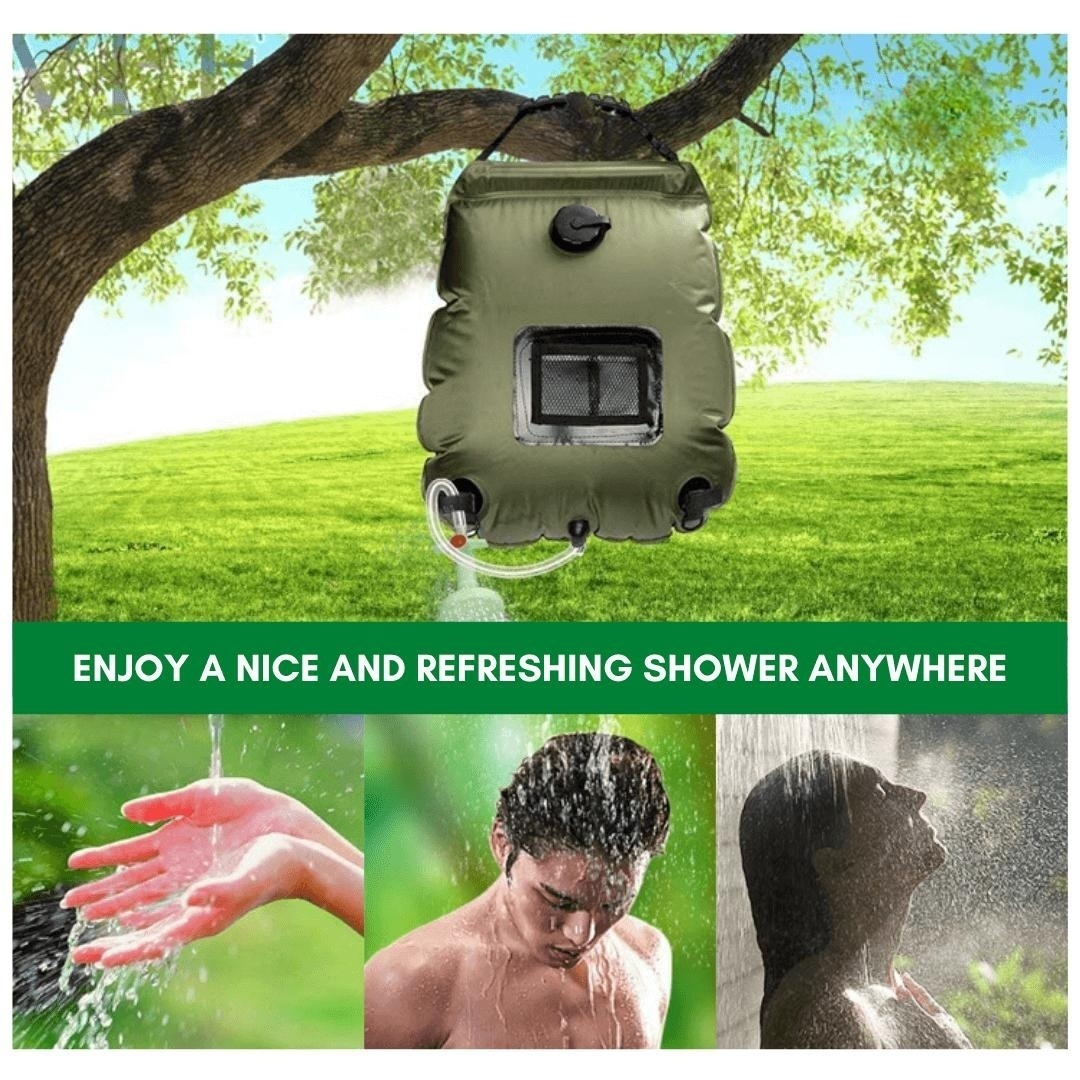 Portable Shower Foldable Solar-Heated 20 Liter