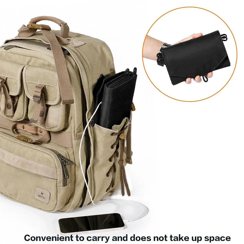 Portable Solar Charger 20W Foldable & Waterproof USB Output