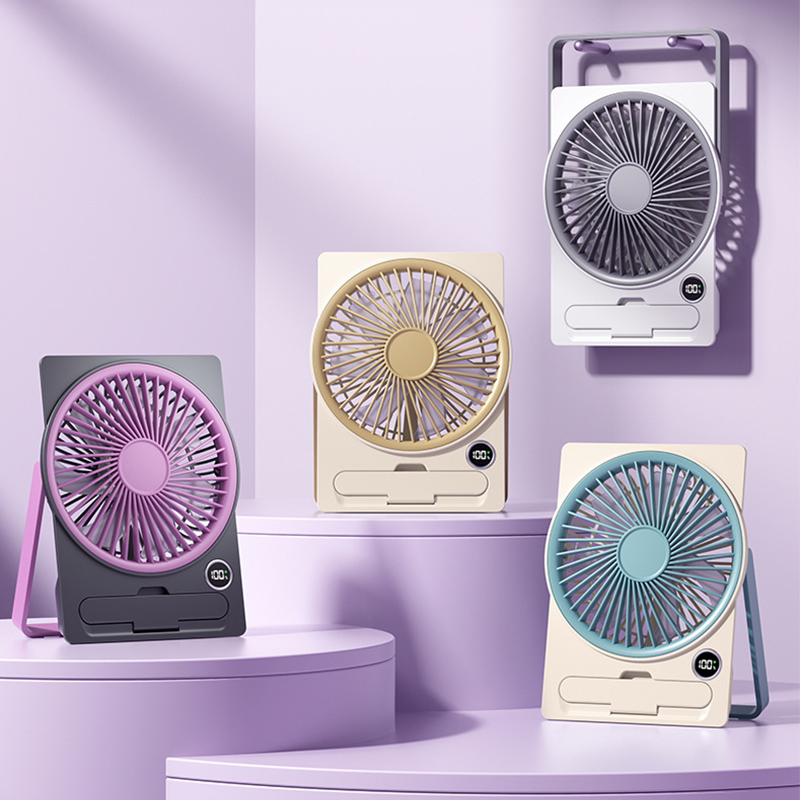Portable USB Fan Rechargeable Whisper-Quiet Compact