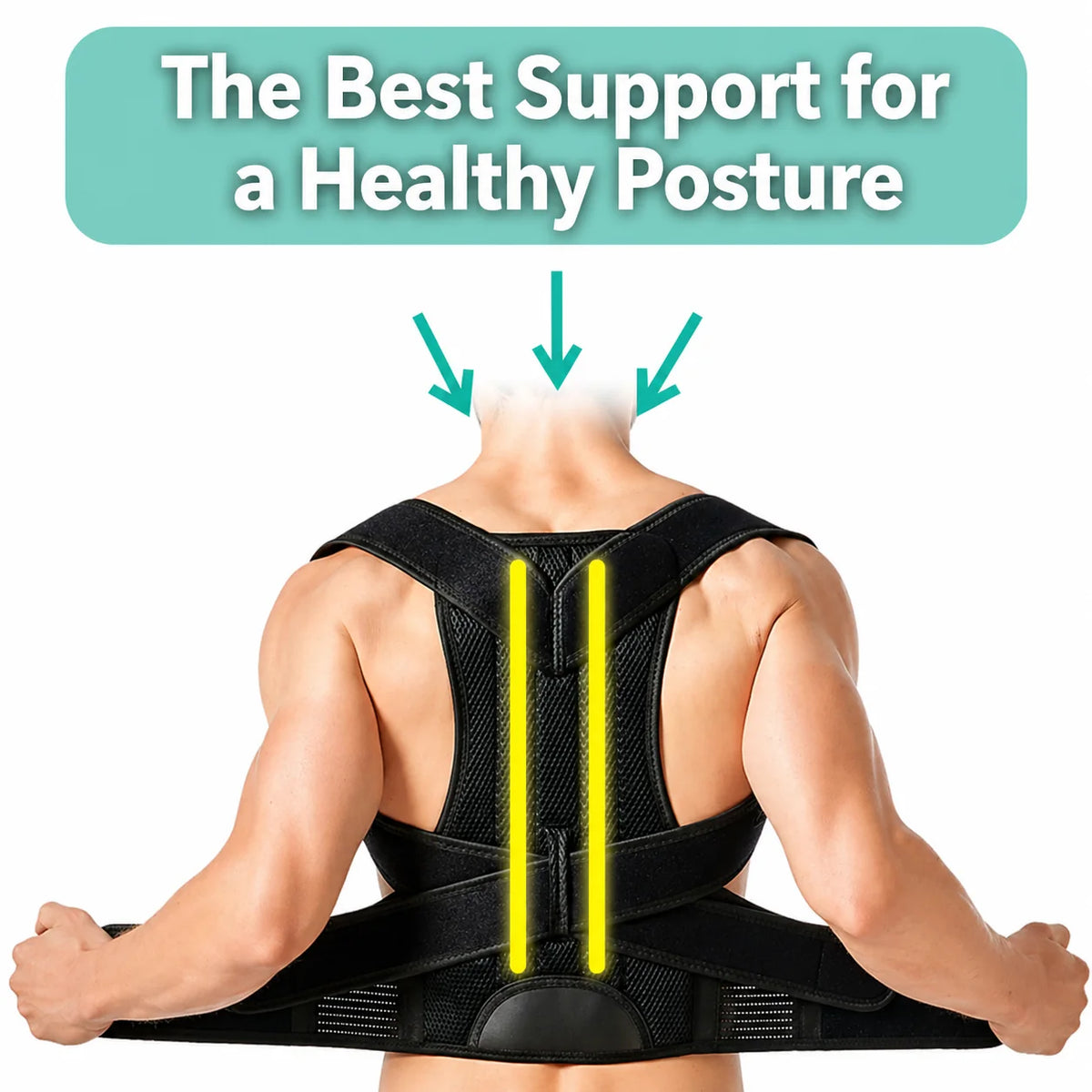 Posture Corrector Breathable Mesh & Adjustable Velcro