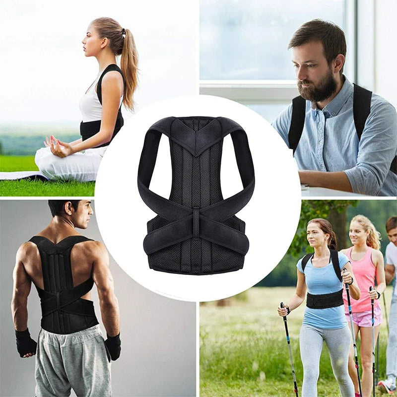 Posture Corrector Breathable Mesh & Adjustable Velcro Closure