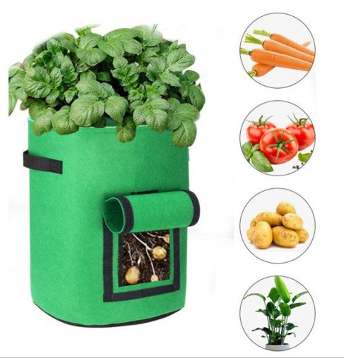 Potato Grow Bag Breathable Non-Woven Harvest Window Reinforced Handles
