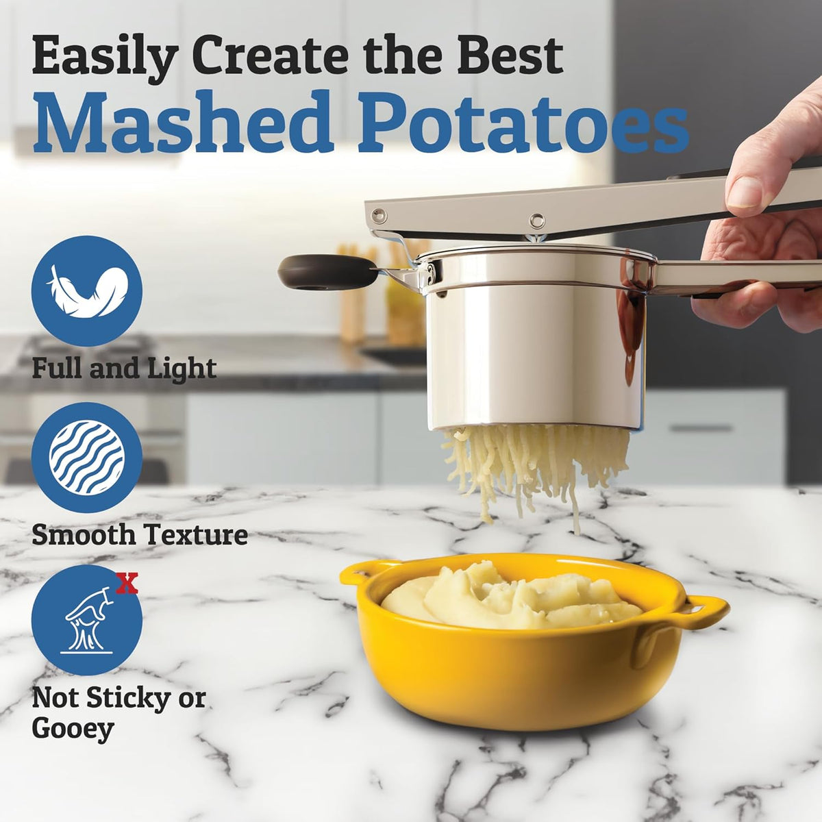 Potato Ricer Stainless Steel Lump-Free 440 ml Capacity