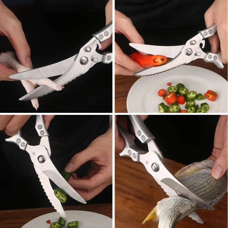 Poultry Shears Stainless Steel Ergonomic Non-Slip Handle