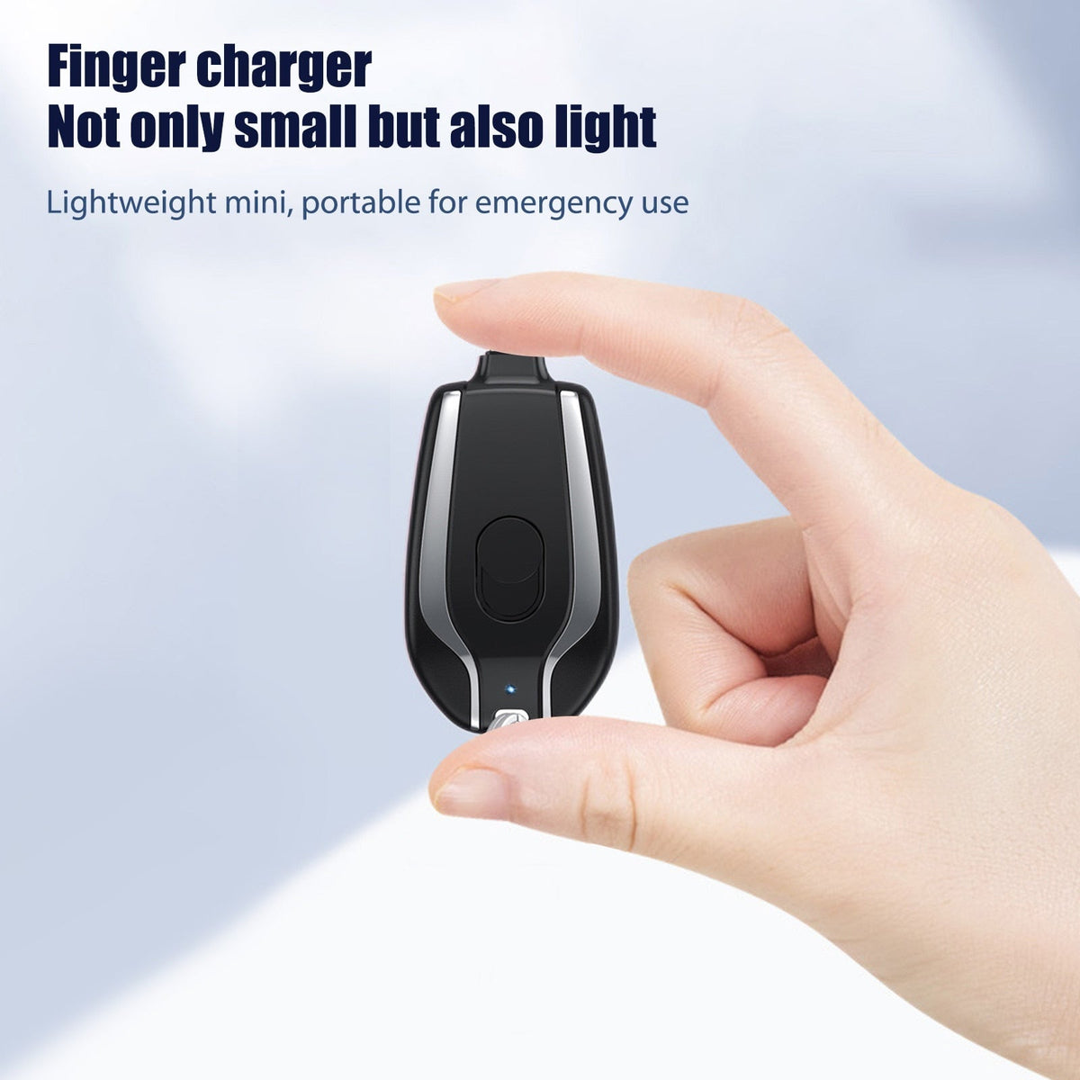 Power Bank Keychain Telescopic Plug 1500 mAh